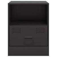 Nachtkastje 34,5x39x44 cm staal zwart - thumbnail
