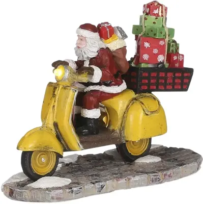 Santa is in a hurry b/o l10xw5xh8 cm kersthuisje Luville - Luville