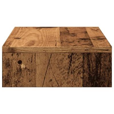 VidaXL Monitorstandaard 50x27x10 cm bewerkt hout oud houtkleurig