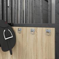 VidaXL Plaatringen 3 st staal zilverkleurig - thumbnail