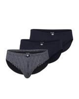 3-pak heren slips - Foxe-packet 2270 - navy ruit - Geruite 100% katoenen heren onderbroeken - thumbnail