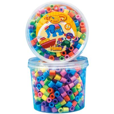 Hama maxi strijkkralen in bak - pastelmix (050), 600st.