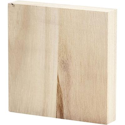 Knutselplank crea com ikoon 9.6x9.6x2cm hout Knutselplank crea com ikoon 9.6x9.6x2cm hout