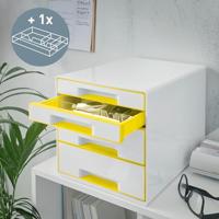 Ladenblok leitz wow 4 laden wit/geel - thumbnail