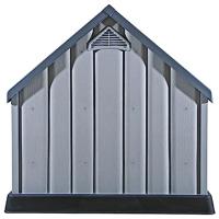 Hondenhok 92x87x91 cm kunststof grijs - thumbnail