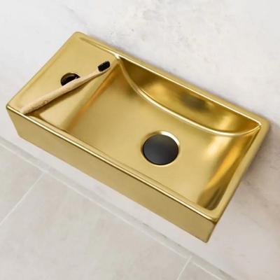 Fontein Links AquaSplash Oro 40x22 cm Mat Goud Aquasplash Fontein Links AquaSplash Oro 40x22 cm Mat Goud Aquasplash