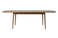 Zuiver Uitschuifbare Ovale Eettafel 'Twist' Walnoot, 185-240 x 90cm - thumbnail