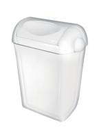 PlastiQline PlastiQline afvalbak 23l met swing-deksel PQSA23 - wit - thumbnail