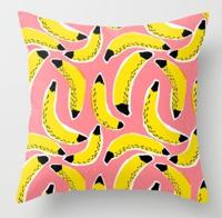 2 stuks 45x45cm geel gestreepte kussensloop geometrische gooien kussen kussensloop afdrukken Cushion kussen zaak slaapkamer Office grootte: 450 * 450 - thumbnail