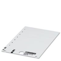 Phoenix Contact 0828775 US-EMP (27X8) Apparaatmarkering Montagemethode: Vastklemmen Markeringsvlak: 27 x 7.93 mm Wit Aantal markeringen: 510 10 katernen - thumbnail