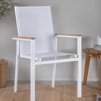 Nohr Tuinstoel 'Dakisha' kleur Wit - thumbnail