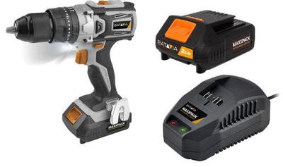 Batavia Ac accu klopboormachine brushless set (maxxpack 18v).
