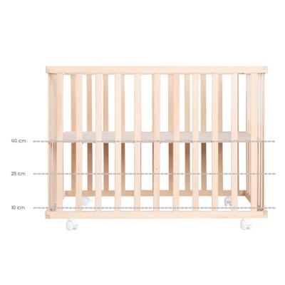 Roba babybox Jumbotwins 100 x 75 x 72,5 cm hout naturel