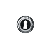 HDD Pro Sleutelplaatje Rond Retro 43 Mm Classic Nikkel - thumbnail