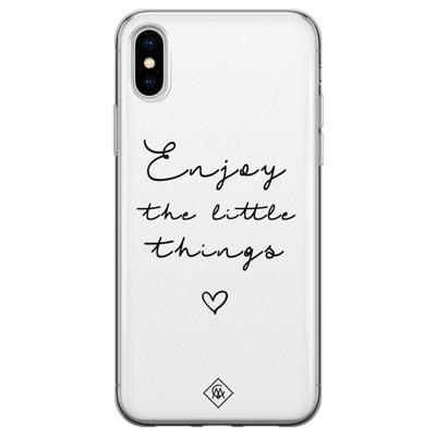 iPhone XS Max siliconen hoesje - Enjoy life