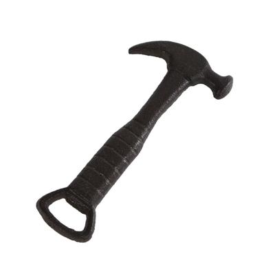 Excellent Houseware Bieropener Hamer Roest Gietijzer 17,5x8,5x1,2cm
