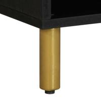 Tv-meubel 80x33x46 cm bewerkt hout zwart - thumbnail