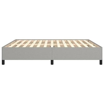 Bedframe zonder matras stof lichtgrijs 180x200 cm
