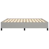 Bedframe zonder matras stof lichtgrijs 180x200 cm - thumbnail