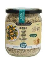 RAW Hennepzaad gepeld in glas bio - thumbnail