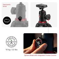 Manfrotto 190X Aluminium 3 Sec with ball head Arca Swiss - thumbnail