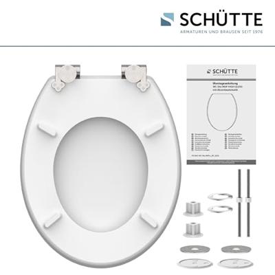 MDF High Gloss WC-bril BLUE WOOD met soft-close lange levensduur: extreem onbreekbaar en krasbestendig comfort en functie: geruisloos sluiten dankzij de automatische valrem eenvoudig schoon te m
