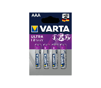 Batterij varta ultra lithium 4x aaa - thumbnail