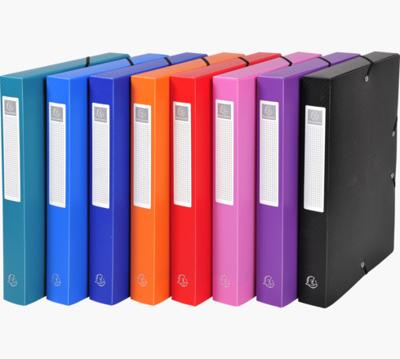 Exacompta elastobox rug van 4 cm geassorteerde kleuren