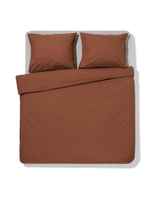HEMA Dekbedovertrek 240x200/220cm katoen percal bruin (bruin)