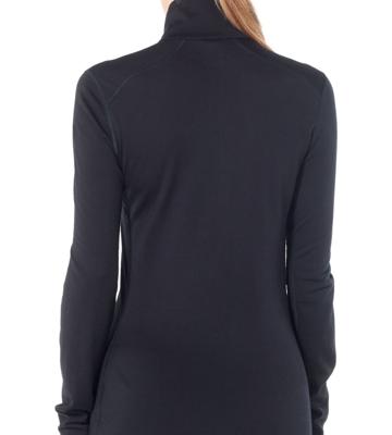 Icebreaker 200 Oasis LS Half Zip Thermoshirt Dames Black L