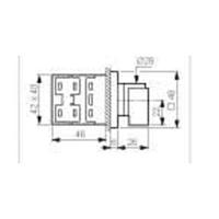 BACO NY31AQ1 Voltmeter omschakelaar 16 A 360 ° Grijs, Zwart 1 stuk(s) - thumbnail