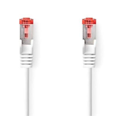 Nedis CAT6a netwerkkabel | S/FTP | RJ45 Male | RJ45 Male | 0.25 m | Snagless | Rond | LSZH | Wit | Doos - CCGB85330WT025 Nedis CAT6a netwerkkabel | S/FTP | RJ45 Male | RJ45 Male | 0.25 m | Snagless | Rond | LSZH | Wit | Doos - CCGB85330WT025