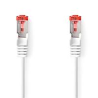 Nedis CAT6a netwerkkabel | S/FTP | RJ45 Male | RJ45 Male | 0.25 m | Snagless | Rond | LSZH | Wit | Doos - CCGB85330WT025 - thumbnail
