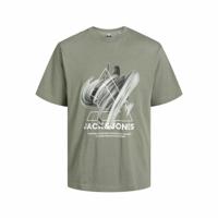 Kinder-T-Shirt met Korte Mouwen Jack & Jones Jcotint Tee Ss Kaki - Maat: 152 - thumbnail