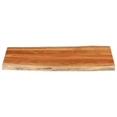 Tafelblad rechthoekig natuurlijke rand 100x60x2,5 cm acaciahout