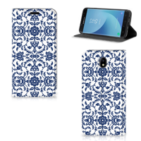 Samsung Galaxy J7 2017 | J7 Pro Smart Cover Flower Blue - thumbnail