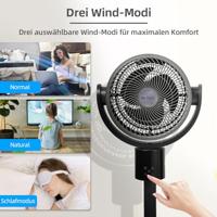 Be Cool Staande ventilator 50 W Timer, Met afstandsbediening, LED-display, In hoogte verstelbaar - thumbnail