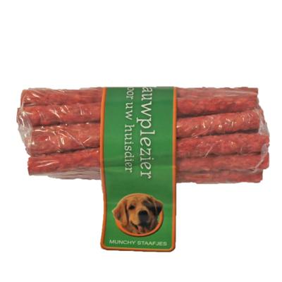 Rol a 20 munchy staaf 9/10 mm/12 cm rood Kauwplezier Gebr. de Boon - Gebr de boon