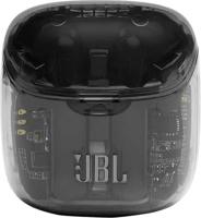 JBL Tune 225 TWS ; Draadloze bluetooth oortjes met een batterijduur van tot 25 uur, inclusief oplaadhoes, voel de muziek met JBL Pure Bass-geluid, in doorzichtig zwart - thumbnail