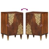 Badkamerkast Honingbruin 38 x 33 x 58 cm Massief mangohout - thumbnail