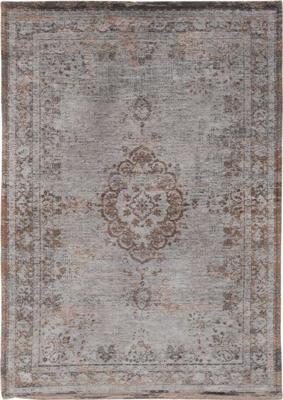 Louis de Poortere - 8257 Fading World Medallion Grey Ebony - 200x280 cm Vintage Vloerkleed