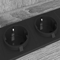 Nachtkastje Grijs sonoma 38 x 31 x 61 cm Bewerkt hout - thumbnail