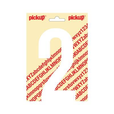 Plakcijfer Nobel 150mm wit 2 Pickup - Pickup