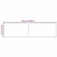 Balkonschermen 10 st 255x19 cm poly rattan bruin en zwart - thumbnail