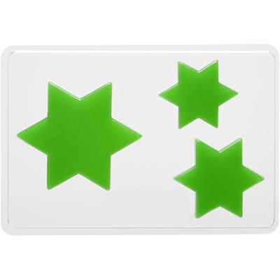 Creativ Company Gietmal, ster, h: 6+8+10 cm, d: 9 mm, afm 14,9x22 cm, 1 stuk