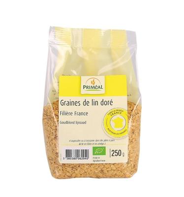Primeal Lijnzaad goud bio 250 Gram Primeal Lijnzaad goud bio 250 Gram