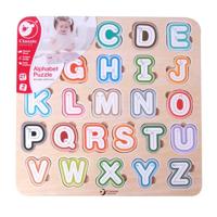 Classic World houten puzzel alfabet, 27st. - thumbnail