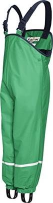 Playshoes regenbroek bretels fleece gevoerd Uni Groen-104