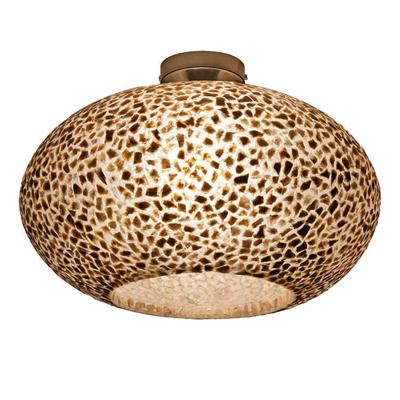 VillaFlor Plafondlamp Wangi gold Ufo Ø 40 cm beige