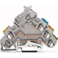 WAGO 280-572 Actuatorenklem 5 mm Spanveer Toewijzing: L Grijs 50 stuk(s)